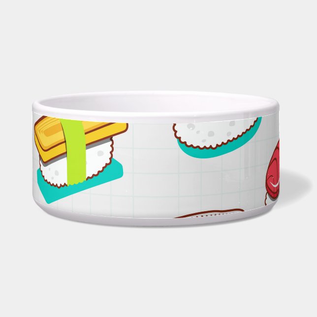 Vintage nigiri sushi, doodle pattern (Front)