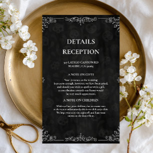 Vintage Noir Elegance Enclosure Card