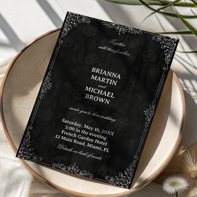 Vintage Noir Ornamental Invitation (Creator Uploaded)