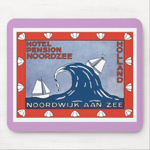 Vintage Noordwijk Aan Zee Holland Mouse Pad