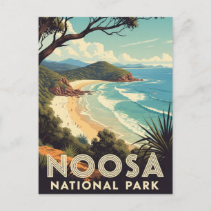 Vintage Noosa National Park Australia Travel Postcard