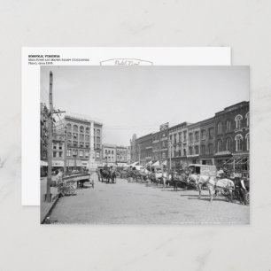 Vintage Norfolk, VA: Commercial Square (1905) Postcard