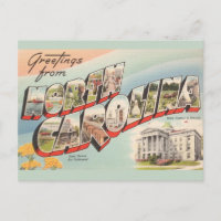 Vintage North Carolina Greeting