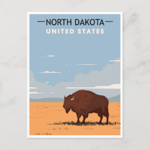 vintage North Dakota advertising art greeting from Postcard
