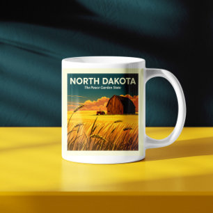 Vintage North Dakota Coffee Mug