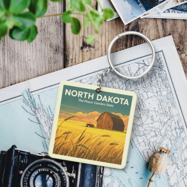 Vintage North Dakota Key Ring (Creator Uploaded)