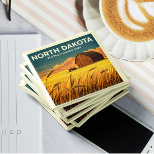 Vintage North Dakota Magnet