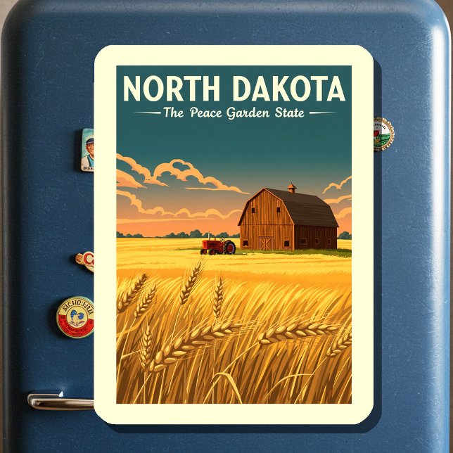 Vintage North Dakota Magnet (Creator Uploaded)