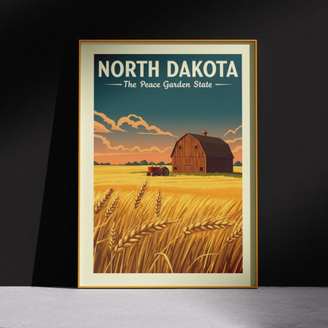 Vintage North Dakota Poster (Creator Uploaded)