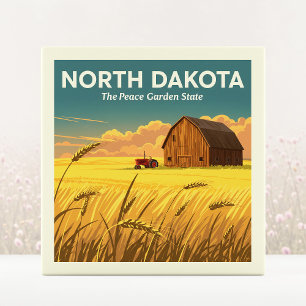 Vintage North Dakota Tile