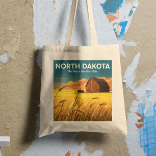 Vintage North Dakota Tote Bag