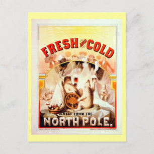 Vintage North Pole Beer, Fresh And Cold Postcard