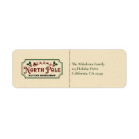 Vintage North Pole Folded