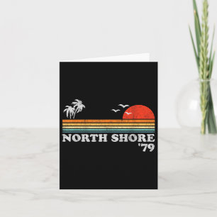 Vintage North Shore Hawaii Beach Retro Surfing 70s Card