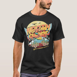Vintage North Shore Oahu Hawaii Surfer Surfing Sur T-Shirt