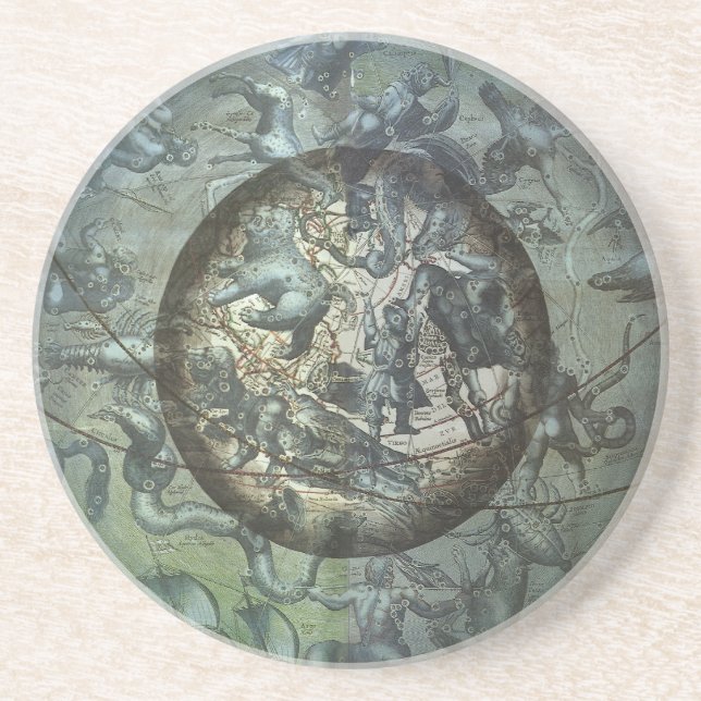 Vintage Northern Constellation Celestial Astronomy Coaster (Front)