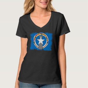 Vintage Northern Mariana Islands Flag Northern Mar T-Shirt