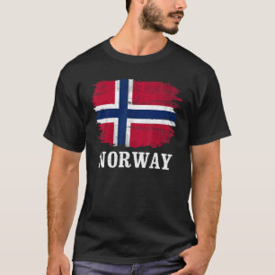 Vintage Norway Flag For Norwegian T-Shirt