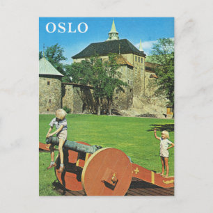 Vintage Norway, Oslo, Fortifications Postcard