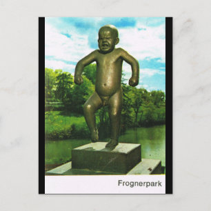 Vintage Norway,  Oslo, Sculpture Park Postcard