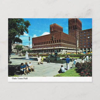 Vintage Norway,  Oslo Town Hall Postcard