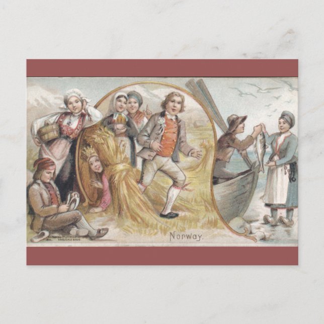 Vintage Norway Postcard (Front)