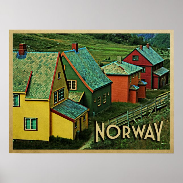 Vintage Norway Poster (Front)