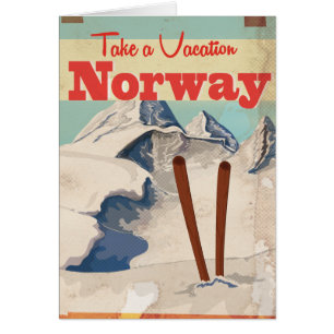 Vintage Norway Travel Poster
