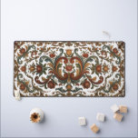 Vintage Norwegian Rosemaling Floral Pattern - Cust Desk Mat<br><div class="desc">nspired by the 18th-century Norwegian folk art, this design features intricate floral scrolls, flowing C and S strokes, and a rich color palette that adds a touch of rustic elegance to any modern office. Whether you are a fan of Nordic heritage or simply love sophisticated floral patterns, this desk pad...</div>