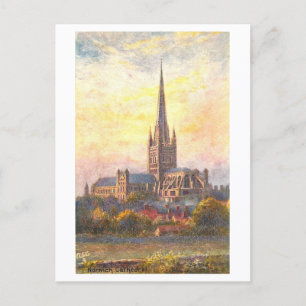 Vintage Norwich Cathedral Postcard