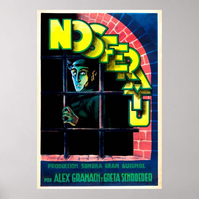 Vintage Nosferatu Spanish Poster (Front)