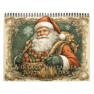 Vintage Nostalgia 2026 Wall Calendar
