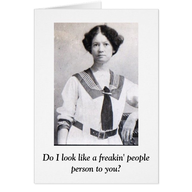 Vintage - Not a People Person, (Front)