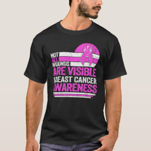 Vintage Not All Wounds Are Visible CRPS Pink Ribbo T-Shirt
