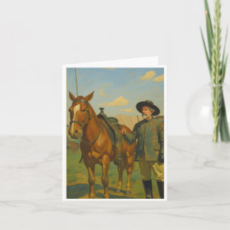 Vintage notecard Buffalo Bill