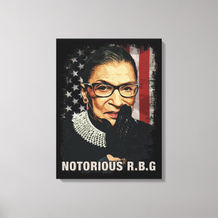 Vintage Notorious RBG Canvas Print