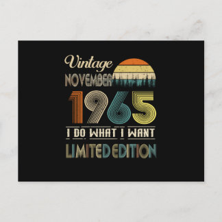 Vintage November 1965 What I Want Limited Edition Postcard