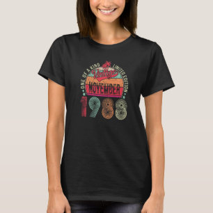 Vintage November 1988 34 Years Old 34th Birthday M T-Shirt
