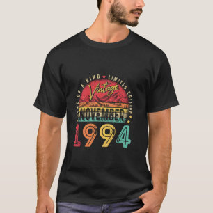 Vintage November 1994 30th 30 Bday Funny Men Women T-Shirt