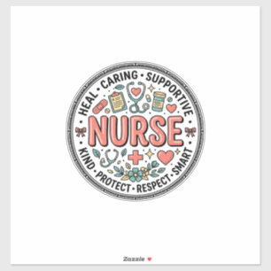 Vintage Nurse Appreciation Floral Medical Shirt De