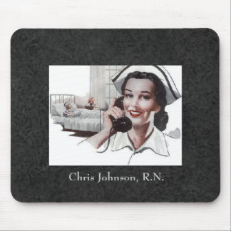 Vintage Nurse Custom Personalised Mouse Pad