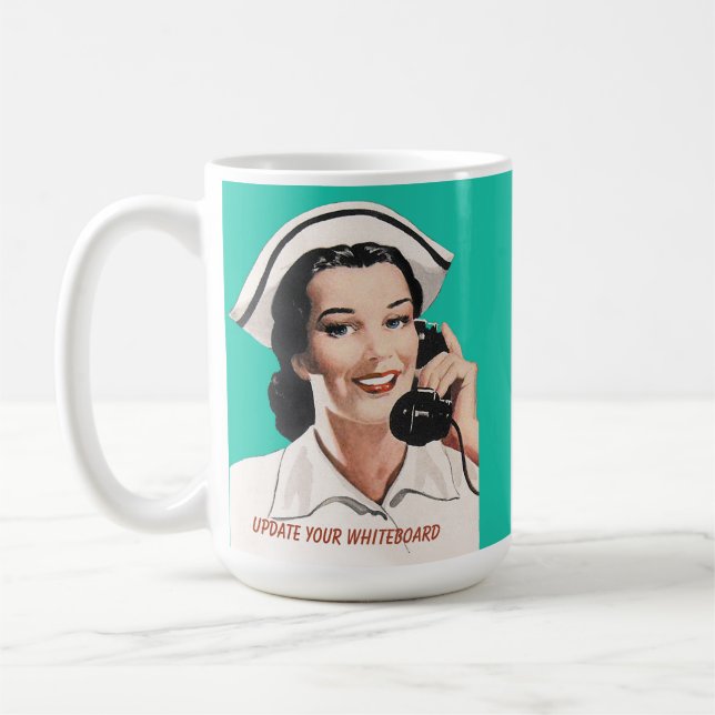 Vintage Nurse Funny Advice Mug (Left)