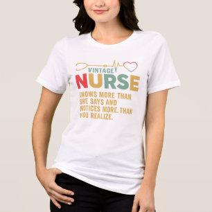 Vintage Nurse Life for Healthcare Professionals Tri-Blend Shirt
