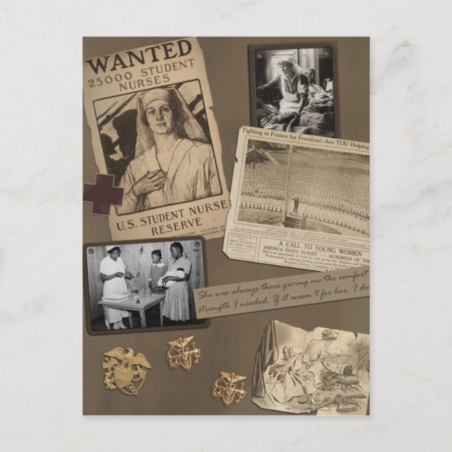 Vintage Nurse Postcard (Front)