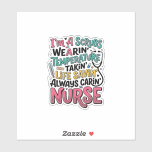 Vintage Nurse Scrubs Temperature Life Saving Shirt