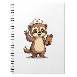 Vintage Nurse Sloth Cute Retro Medical Animal 2 Notebook