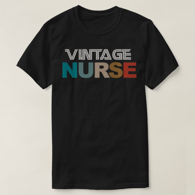 Vintage Nurse  T-Shirt (Design Front)