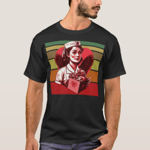 vintage nurse valentines day gift for girl nurse g T-Shirt