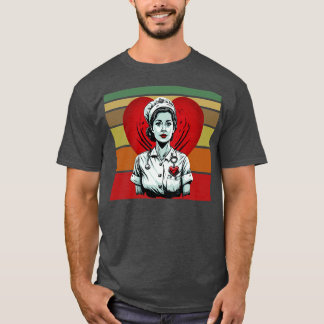 vintage nurse valentines day gift for girl nurse g T-Shirt