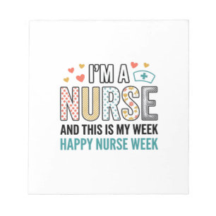 Vintage Nurse Week Appreciation Typography Shirt_1 Notepad
